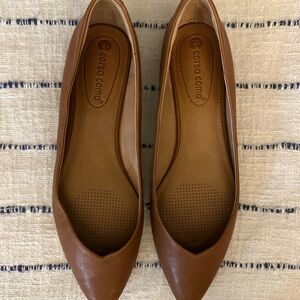 Corso Como Women's Tan Leather Flats